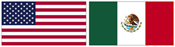 american mexican flag, english spanish